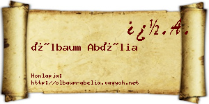 Ölbaum Abélia névjegykártya
